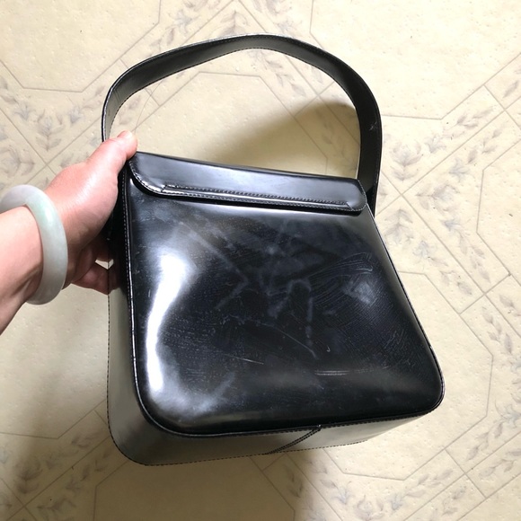 Salvatore Ferragamo Patent Leather Handbag - Picture 8 of 8